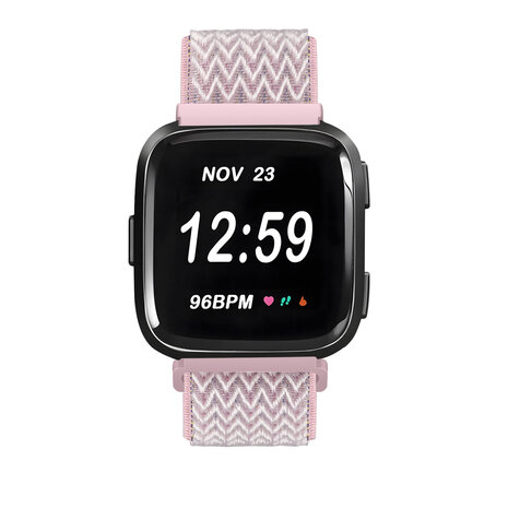 Strap-it Strap-it Bracelet élastique Fitbit Versa (rose)