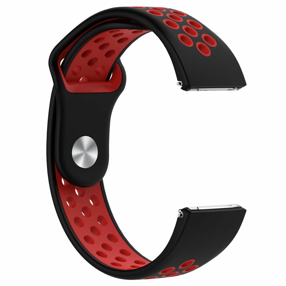 Strap-it Strap-it Bracelet sport Fitbit Versa (noir/rouge)