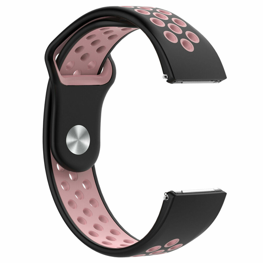 Strap-it Strap-it Bracelet sport Fitbit Versa (noir/rose) Strap-it Strap-it Bracelet sport Fitbit Versa (noir/rose)