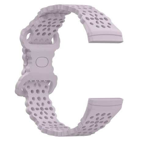 Strap-it Strap-it Bracelet silicone avec motif Fitbit Versa 3 (lila)