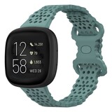 Strap-it Bracelet silicone avec motif Fitbit Versa 3 (vert)