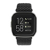Strap-it Strap-it Bracelet tressé réglable Fitbit Versa 3 (noir) Strap-it Strap-it Bracelet tressé réglable Fitbit Versa 3 (noir)