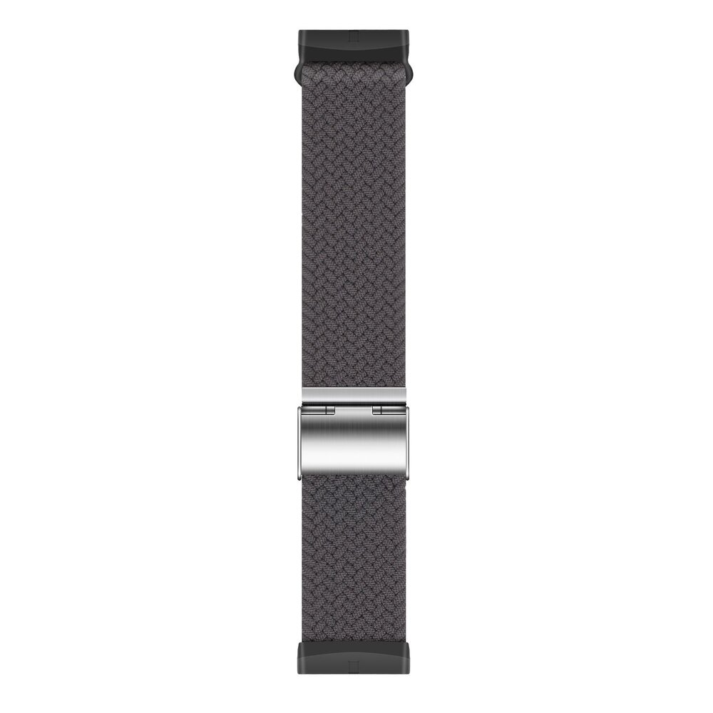 Strap-it Strap-it Bracelet tressé réglable Fitbit Versa 3 (gris foncé)