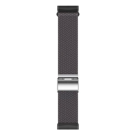 Strap-it Strap-it Bracelet tressé réglable Fitbit Versa 3 (gris foncé)