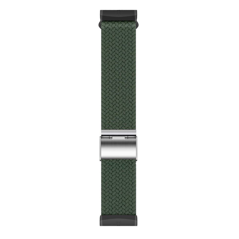Strap-it Strap-it Bracelet tressé réglable Fitbit Versa 3 (vert olive)
