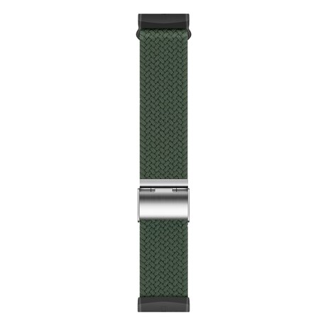 Strap-it Strap-it Bracelet tressé réglable Fitbit Versa 3 (vert olive)