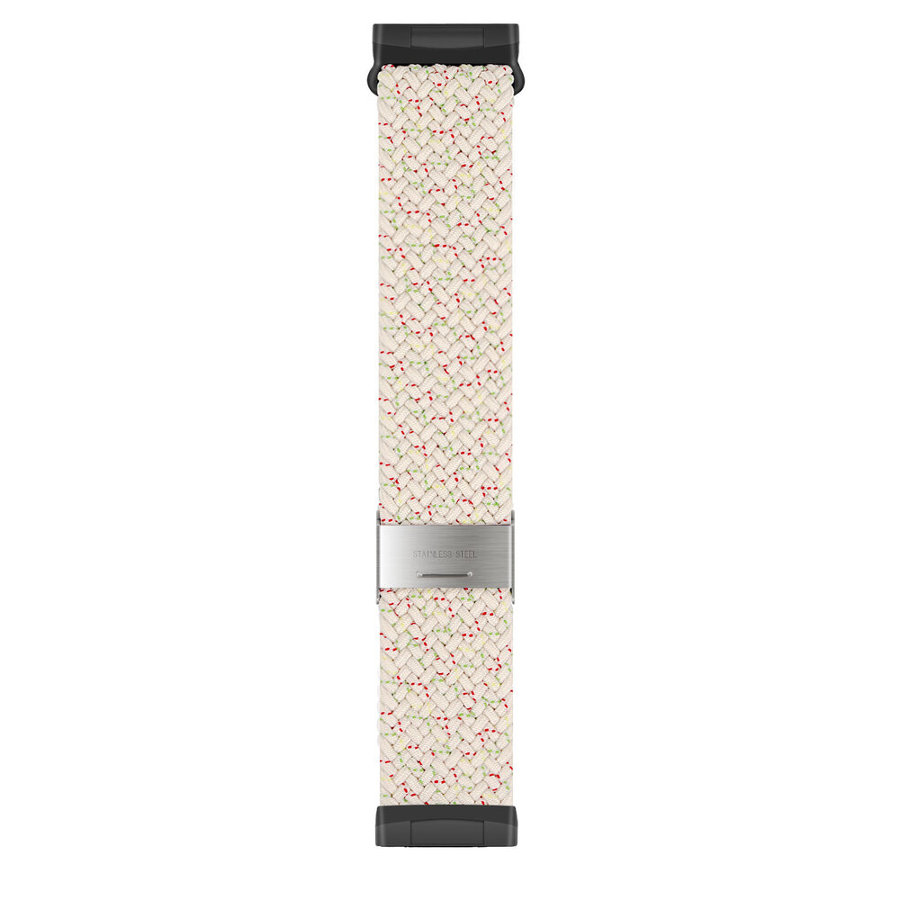 Strap-it Strap-it Bracelet tressé réglable Fitbit Versa 3 (beige melange)