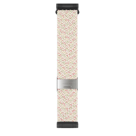 Strap-it Strap-it Bracelet tressé réglable Fitbit Versa 3 (beige melange)