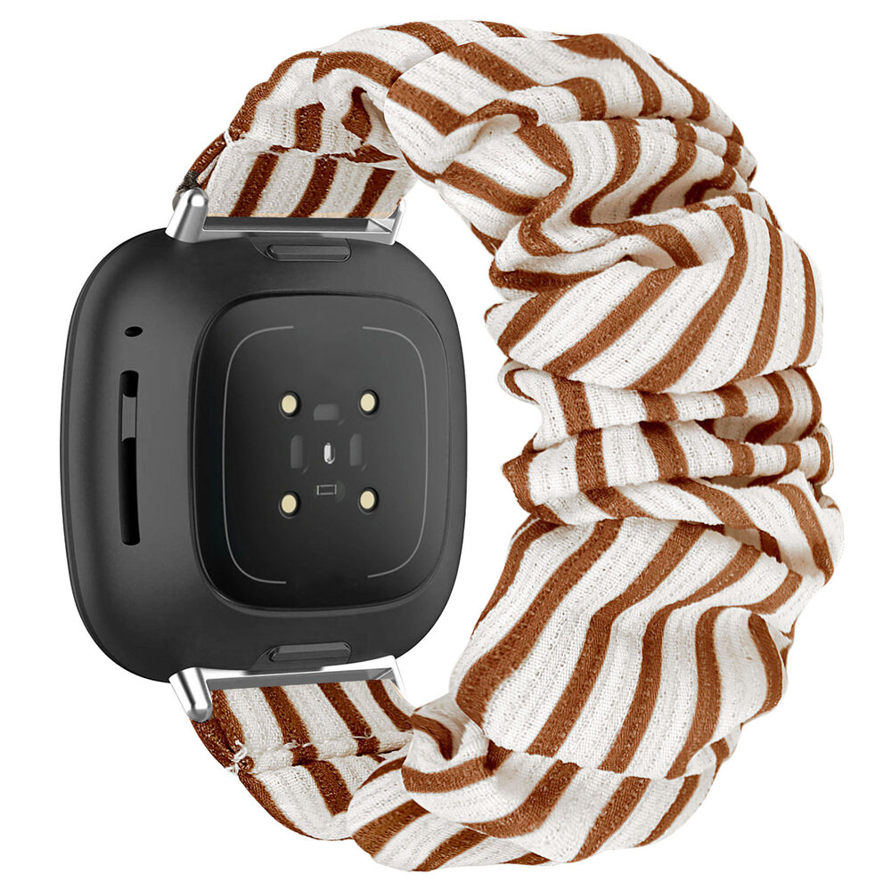 Strap-it Strap-it Bracelet chouchou Fitbit Versa 3 (vintage)