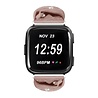 Strap-it Strap-it Bracelet chouchou Fitbit Versa (beige foncé avec perles) Strap-it Strap-it Bracelet chouchou Fitbit Versa (beige foncé avec perles)