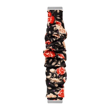 Strap-it Strap-it Bracelet chouchou Fitbit Versa (fleurs)