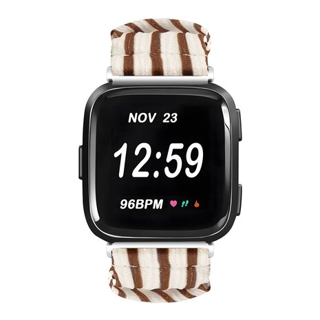 Strap-it Strap-it Bracelet chouchou Fitbit Versa (vintage)