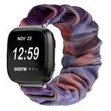 Strap-it Bracelet chouchou Fitbit Versa (bleu rose melange)