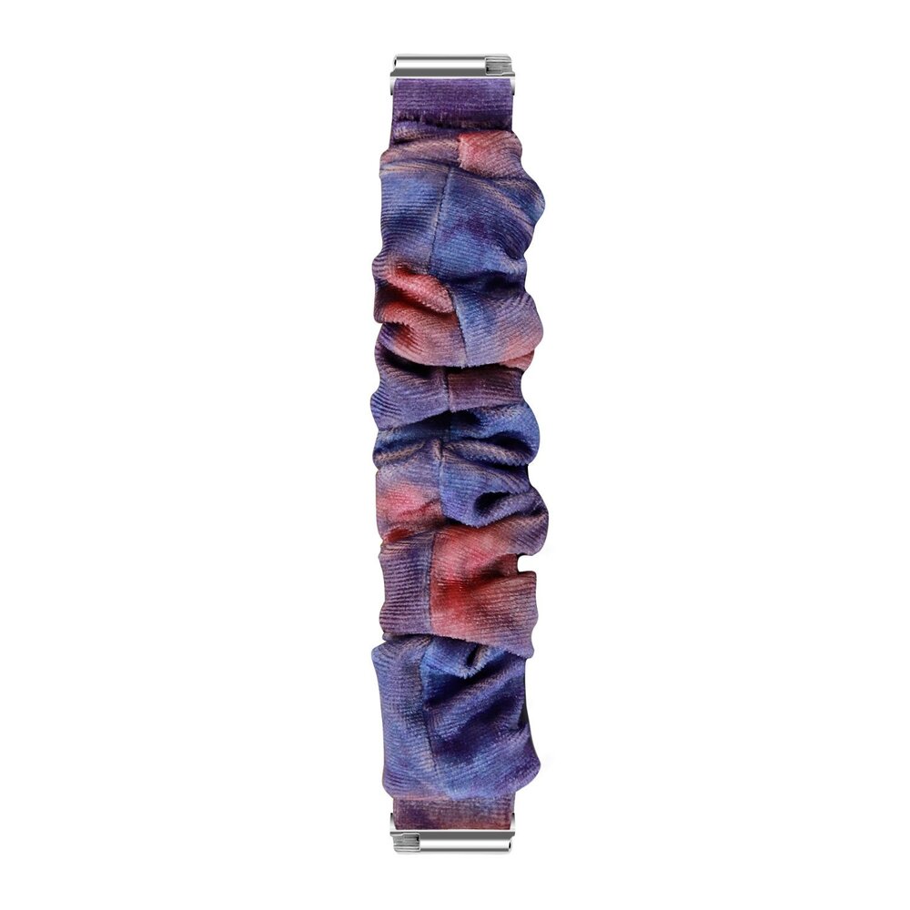 Strap-it Strap-it Bracelet chouchou Fitbit Versa (bleu rose melange)