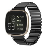 Strap-it Bracelet acier loop Fitbit Versa 3 (noir)