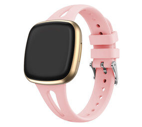 Strap-it Bracelet silicone de luxe Fitbit Versa 3 (rose)