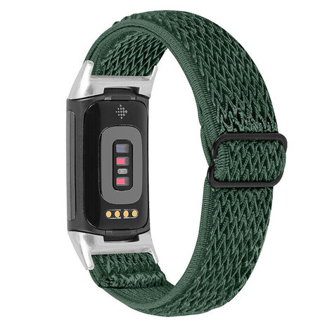Strap-it Strap-it Bracelet élastique Fitbit Charge 4 (vert)