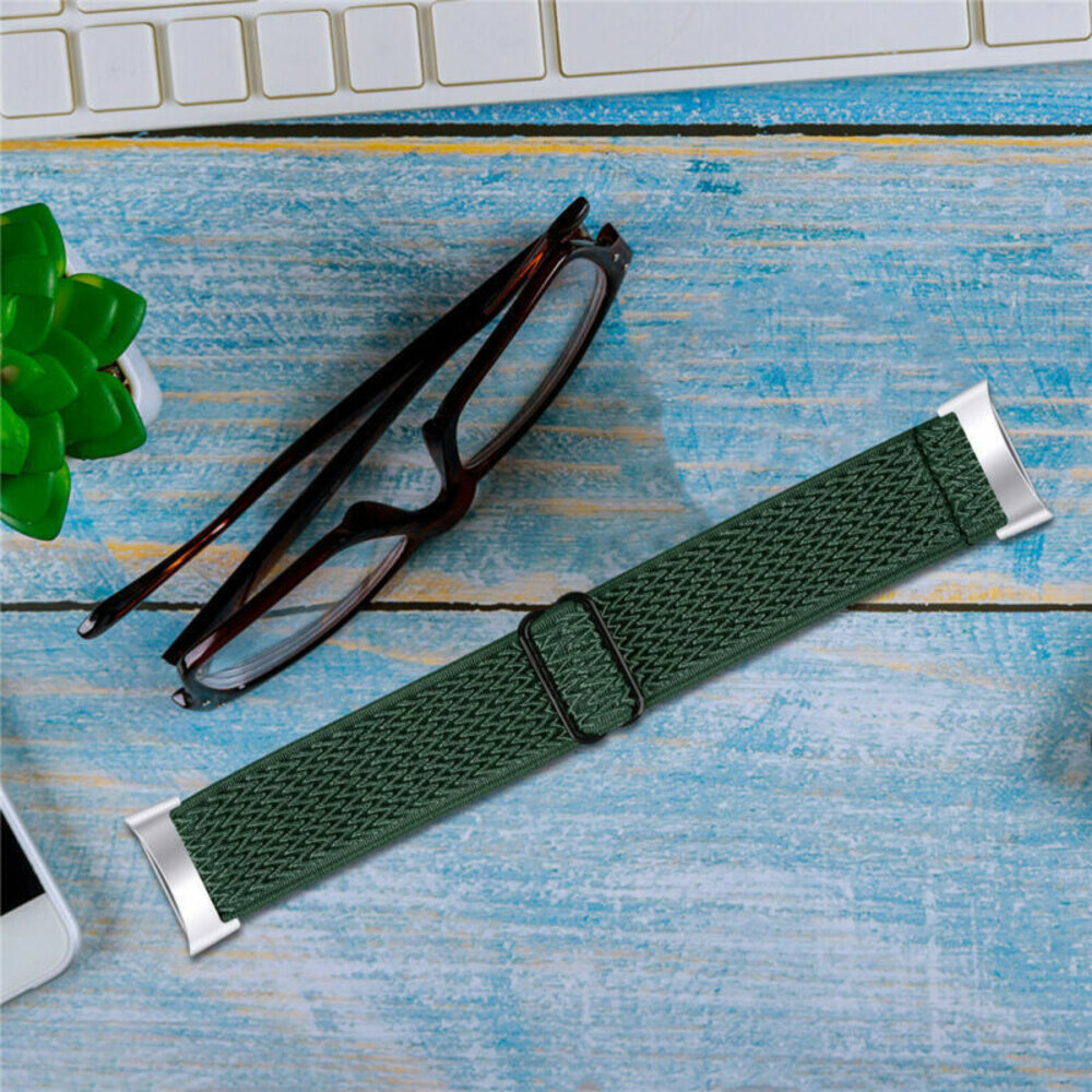 Strap-it Strap-it Bracelet élastique Fitbit Charge 4 (vert)