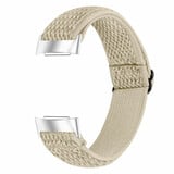 Strap-it Bracelet élastique Fitbit Charge 4 (beige)