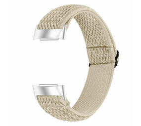 Strap-it Bracelet élastique Fitbit Charge 4 (beige)