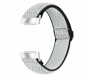 Strap-it Bracelet élastique Fitbit Charge 3 (noir/blanc)