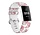 Strap-it Bracelet silicone White Rose Fitbit Charge 3 / 4
