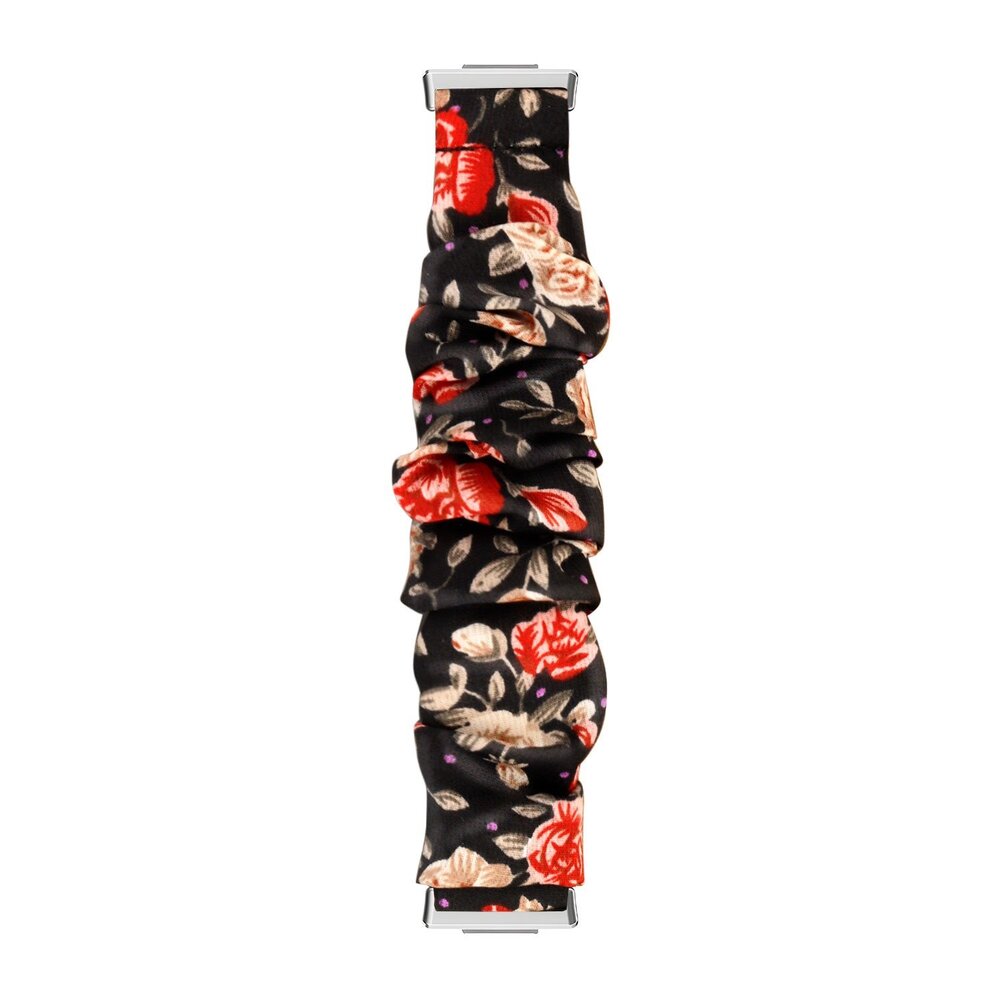 Strap-it Strap-it Bracelet chouchou Fitbit Sense (fleurs)