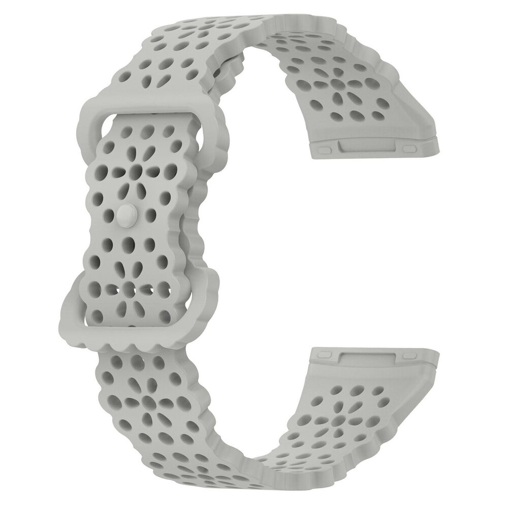 Strap-it Strap-it Bracelet silicone avec motif Fitbit Sense (gris)