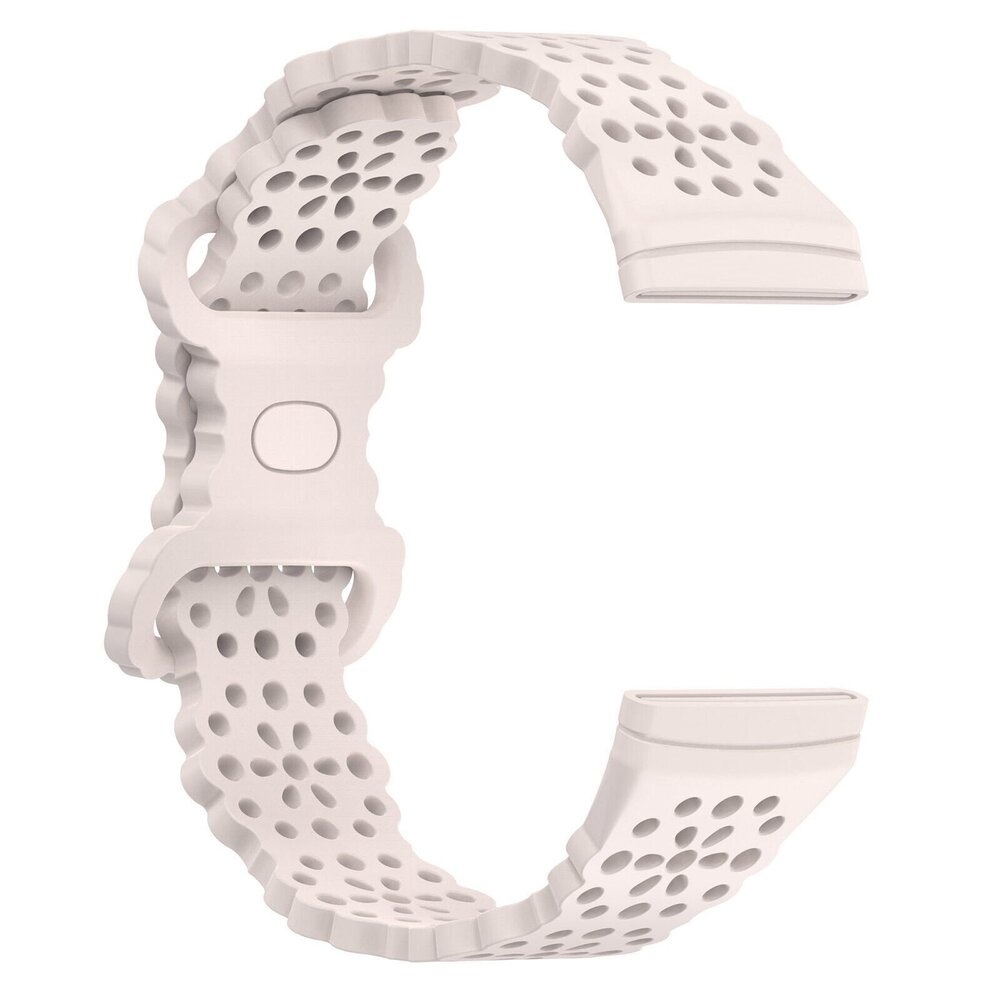 Strap-it Strap-it Bracelet silicone avec motif Fitbit Sense (sable rose)