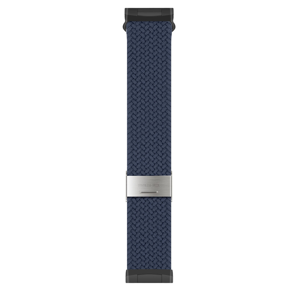 Strap-it Strap-it Bracelet tressé réglable Fitbit Sense (bleu foncé)