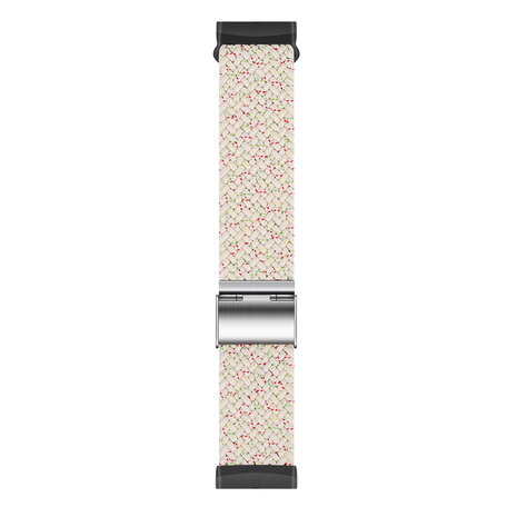 Strap-it Strap-it Bracelet tressé réglable Fitbit Sense (beige melange)