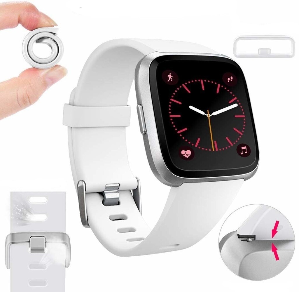 Strap-it Strap-it Bracelet silicone Fitbit Versa (blanc)