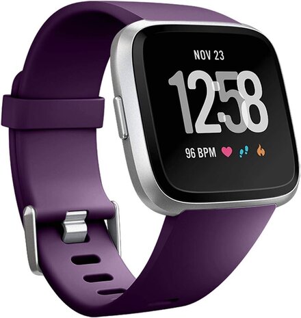 Strap-it Strap-it Bracelet silicone Fitbit Versa (violet foncé)