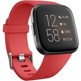 Strap-it Bracelet silicone Fitbit Versa (rouge)