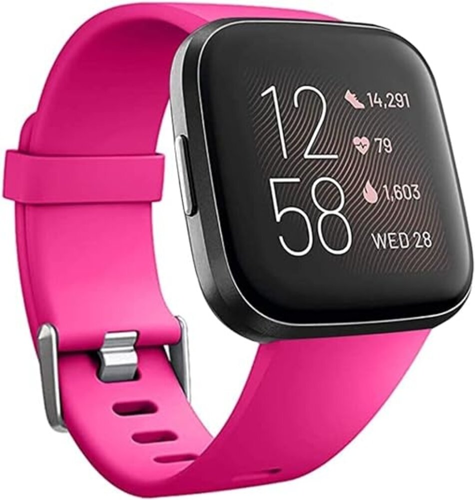Strap-it Strap-it Bracelet silicone Fitbit Versa (rose vif)