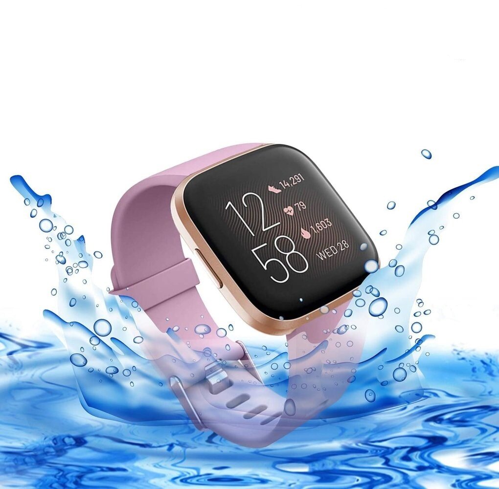 Strap-it Strap-it Bracelet silicone Fitbit Versa (vieux rose)
