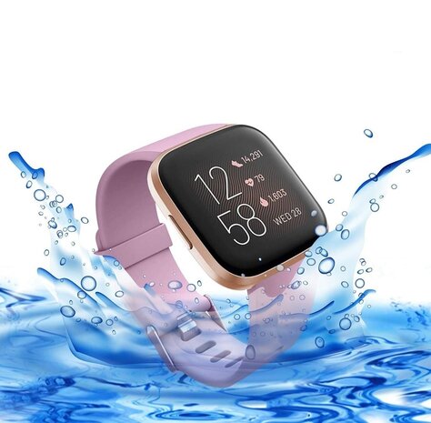 Strap-it Strap-it Bracelet silicone Fitbit Versa (vieux rose)