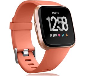 Strap-it Bracelet silicone Fitbit Versa (pamplemousse)