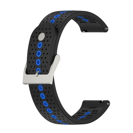 Strap-it Strap-it Bracelet silicone Suunto 5 Peak (noir/bleu)