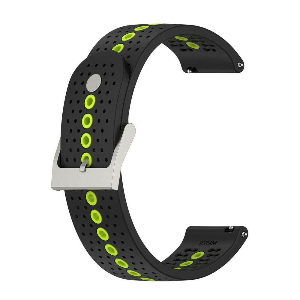 Strap-it Strap-it Bracelet silicone Suunto 5 Peak (noir/jaune)