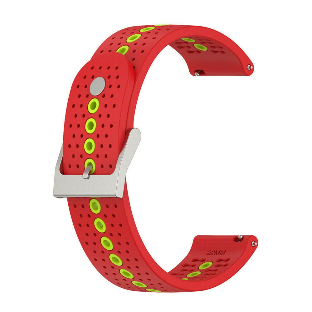 Strap-it Strap-it Bracelet silicone Suunto 5 Peak (rouge/vert)