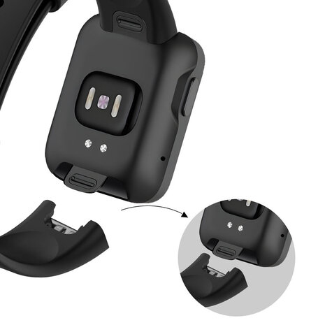 Bandz Bandz Bracelet silicone 'Classic' Xiaomi Mi Watch Lite (noir)