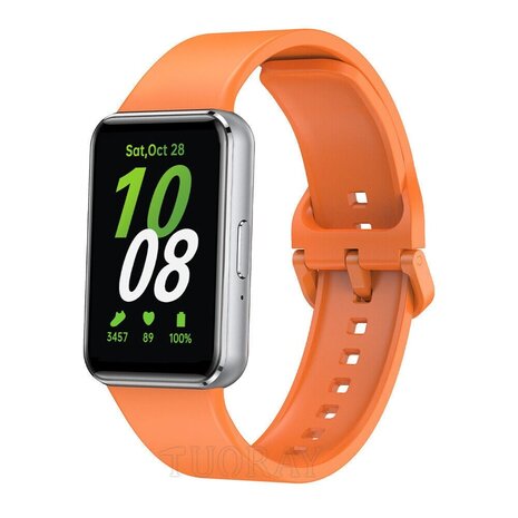 Strap-it Strap-it Bracelet silicone Samsung Galaxy Fit 3 (orange)