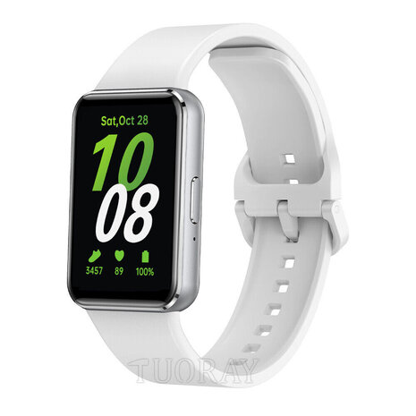 Strap-it Strap-it Bracelet silicone Samsung Galaxy Fit 3 (blanc)
