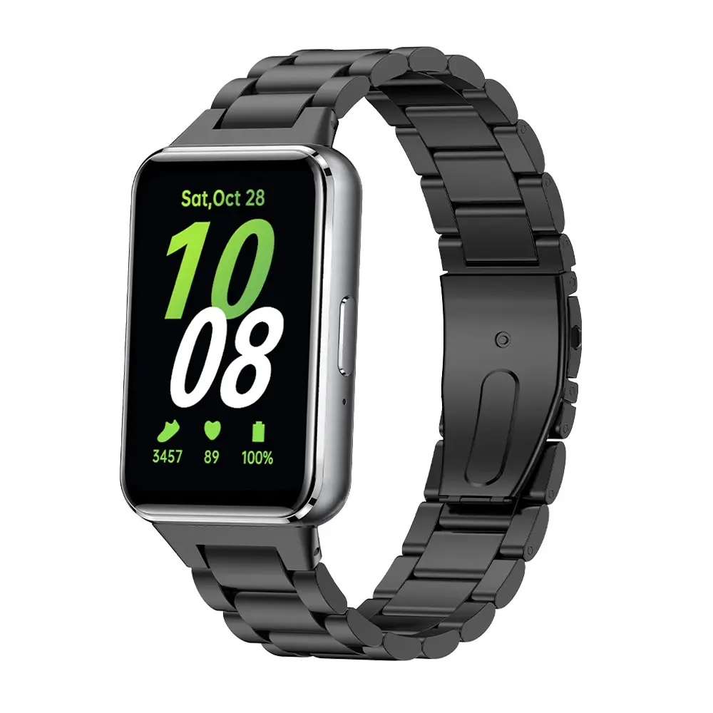 Strap-it Strap-it Bracelet acier Samsung Galaxy Fit 3 (noir)