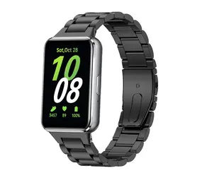 Strap-it Bracelet acier Samsung Galaxy Fit 3 (noir)