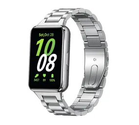 Strap-it Bracelet acier Samsung Galaxy Fit 3 (argent)