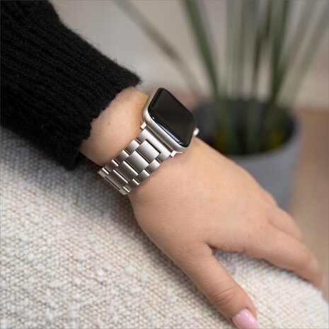 Strap-it Strap-it Bracelet Apple Watch acier (lumière stellaire)