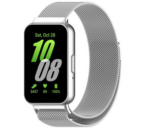 Strap-it Bracelet Milanais Samsung Galaxy Fit 3 (argent)