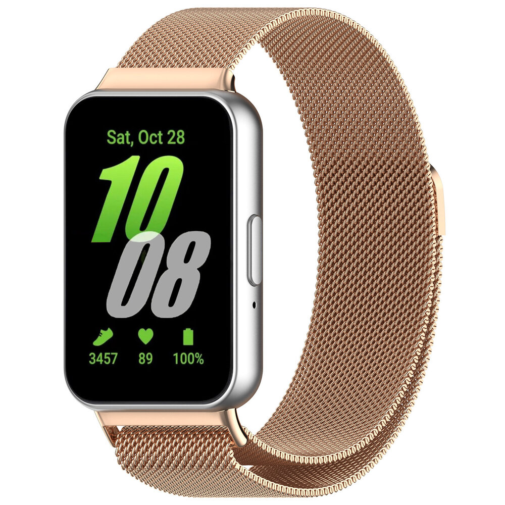 Bracelet Milanais Samsung Galaxy Fit 3 or rose Braceletsmartwatch